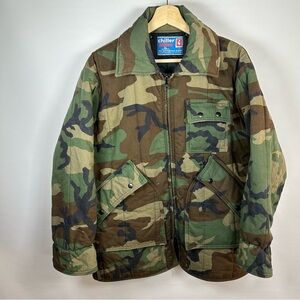 Vintage Camouflage Military Jacket